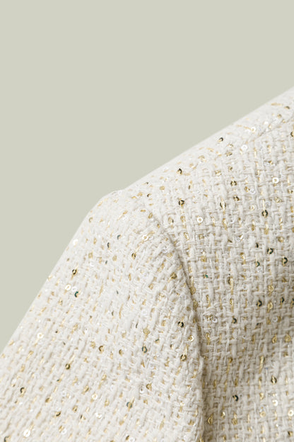 Giacca in tweed metallico