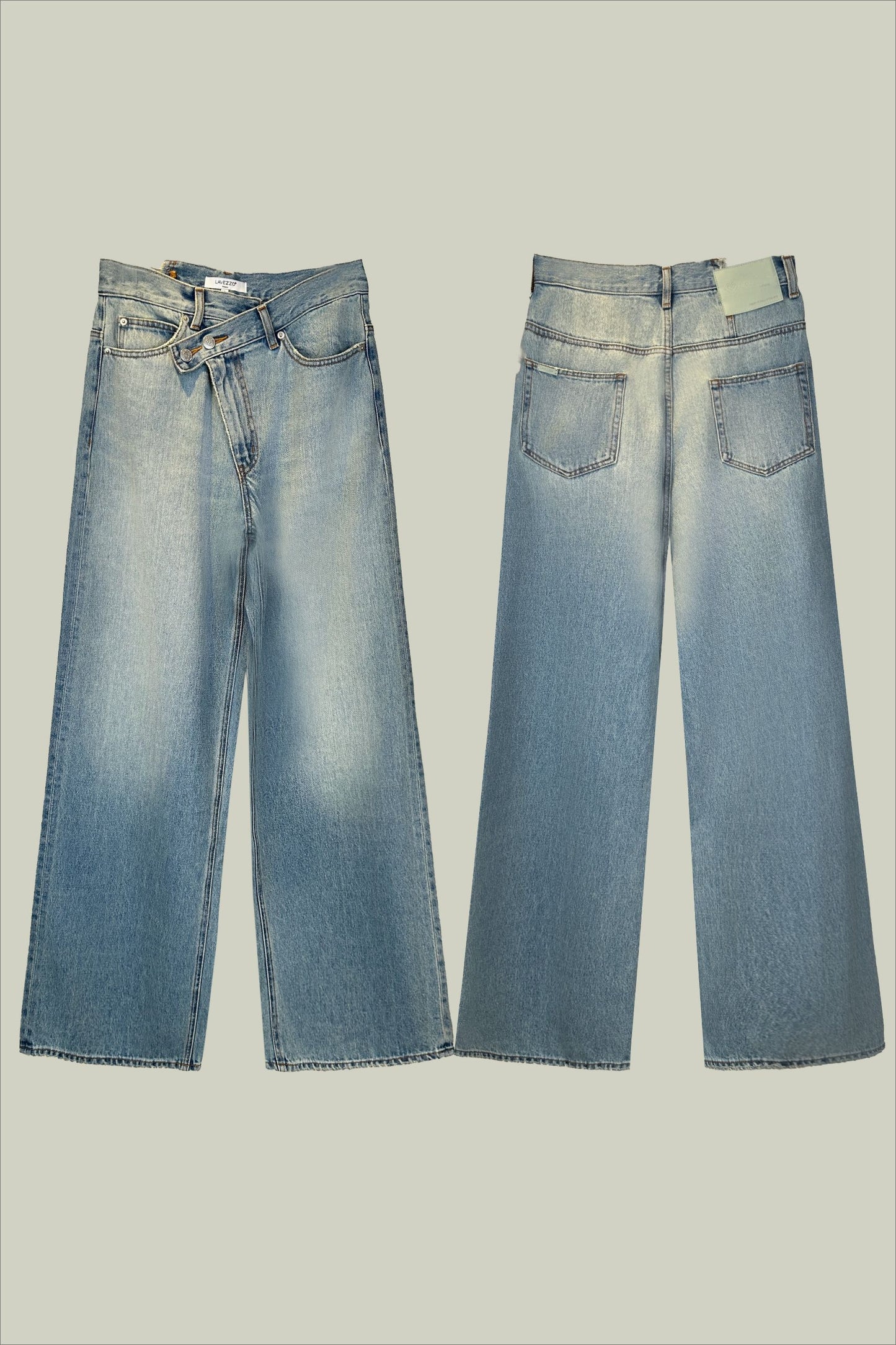 Jeans a gamba larga