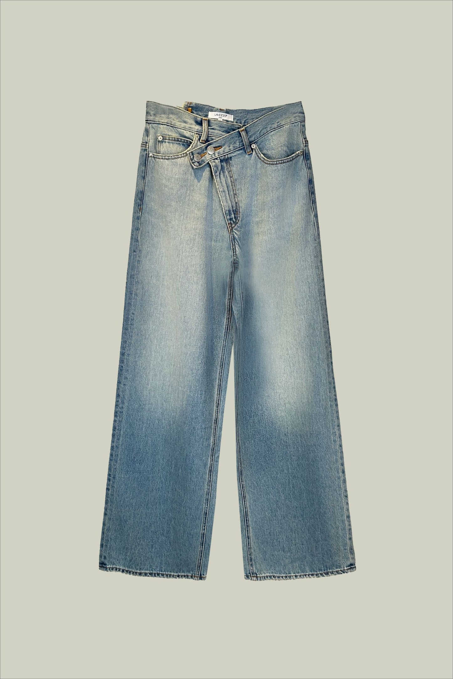 Jeans a gamba larga