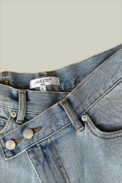 Jeans a gamba larga