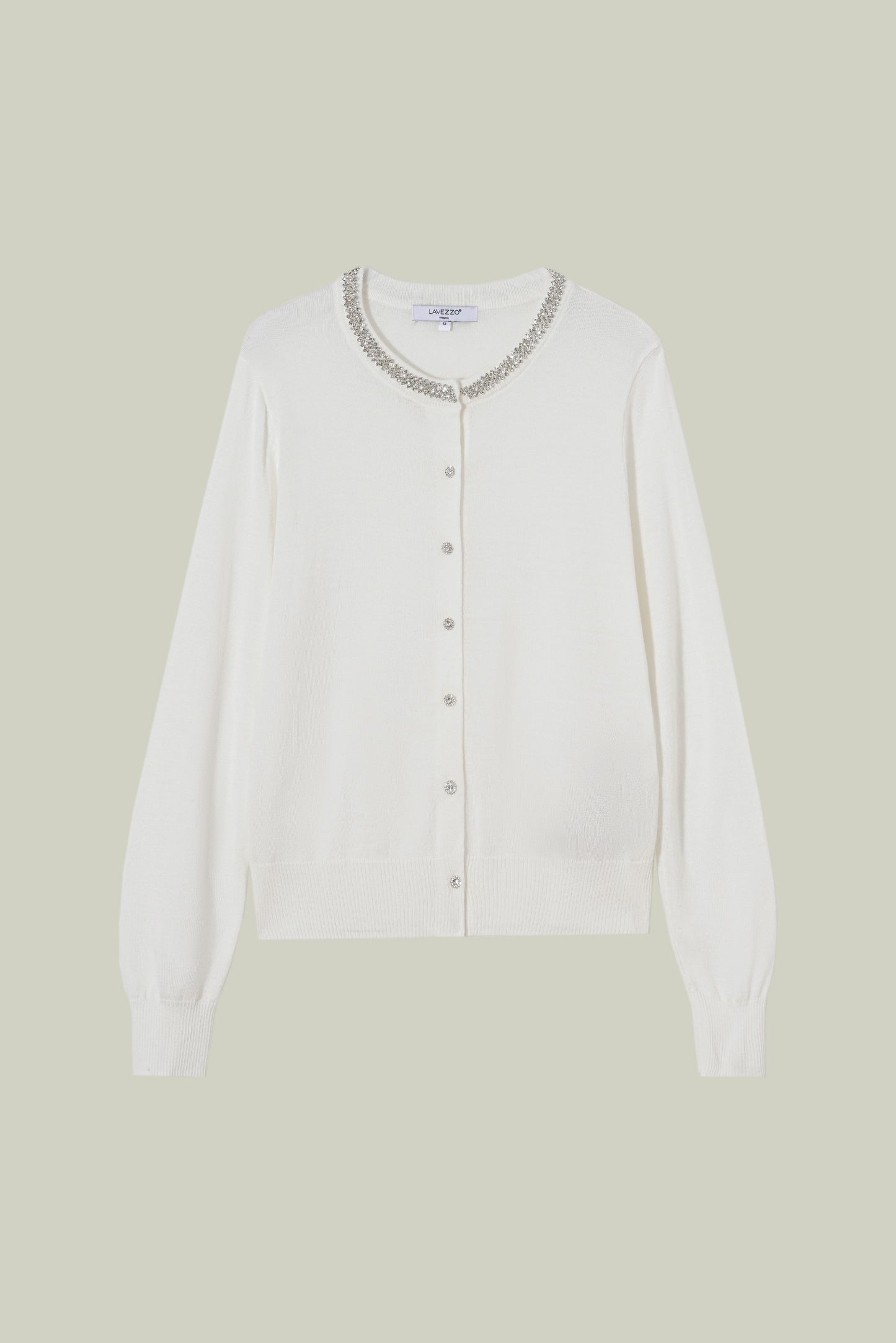  Fine-twist knitted cardigan