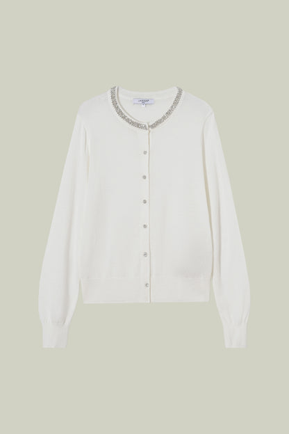  Fine-twist knitted cardigan