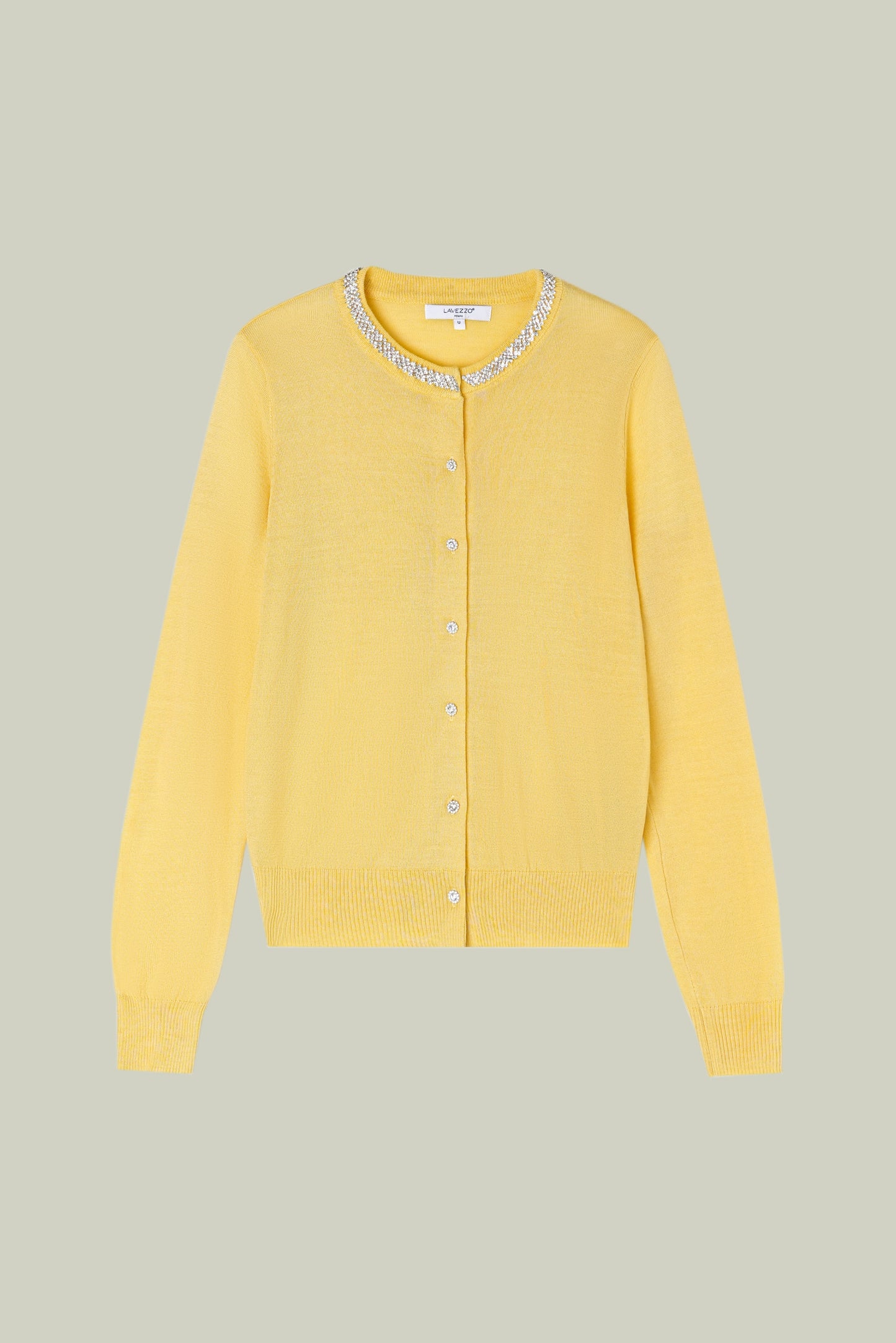  Fine-twist knitted cardigan