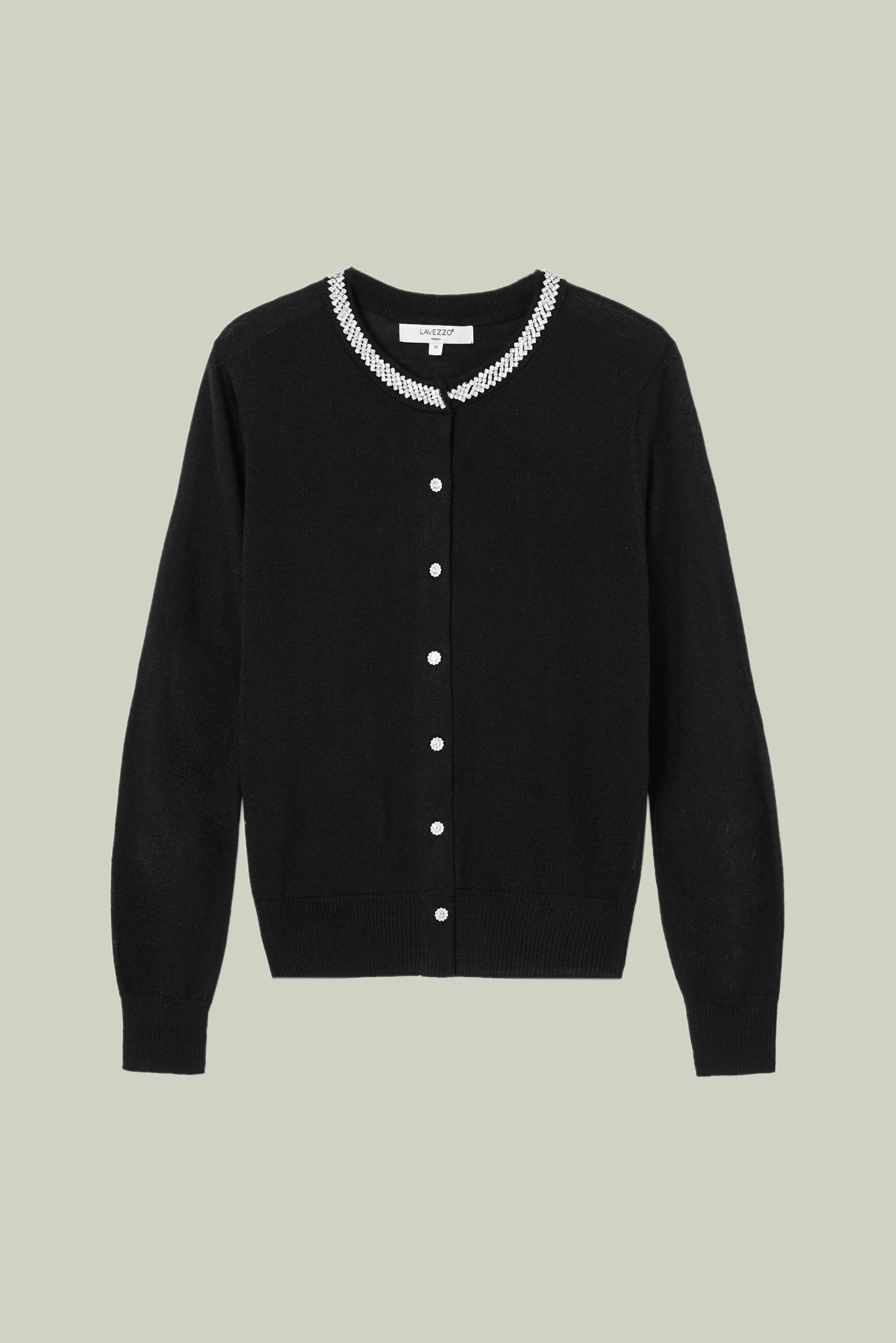  Fine-twist knitted cardigan