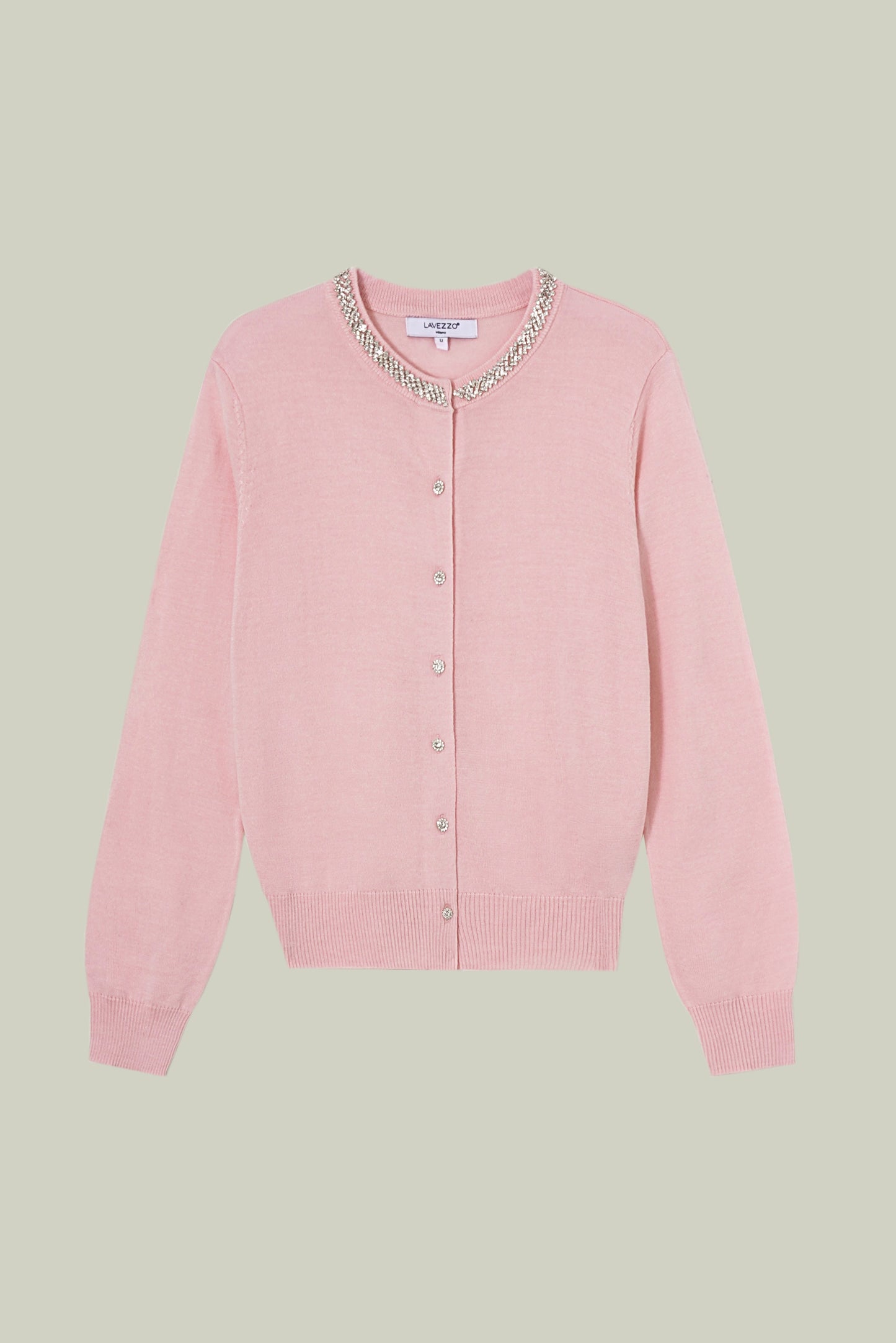  Fine-twist knitted cardigan