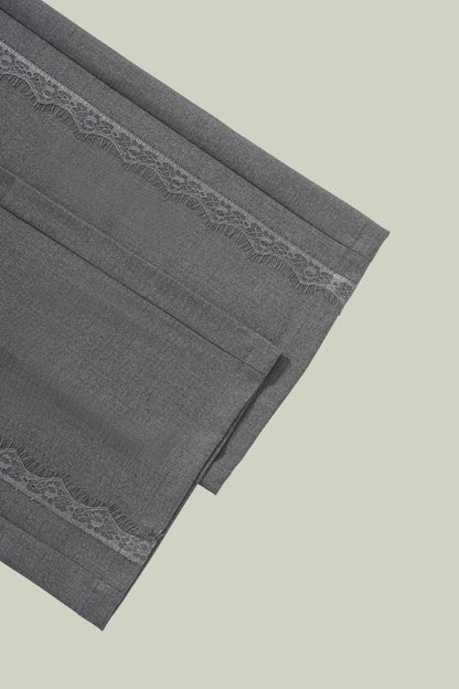 Pantalone con inserto in pizzo