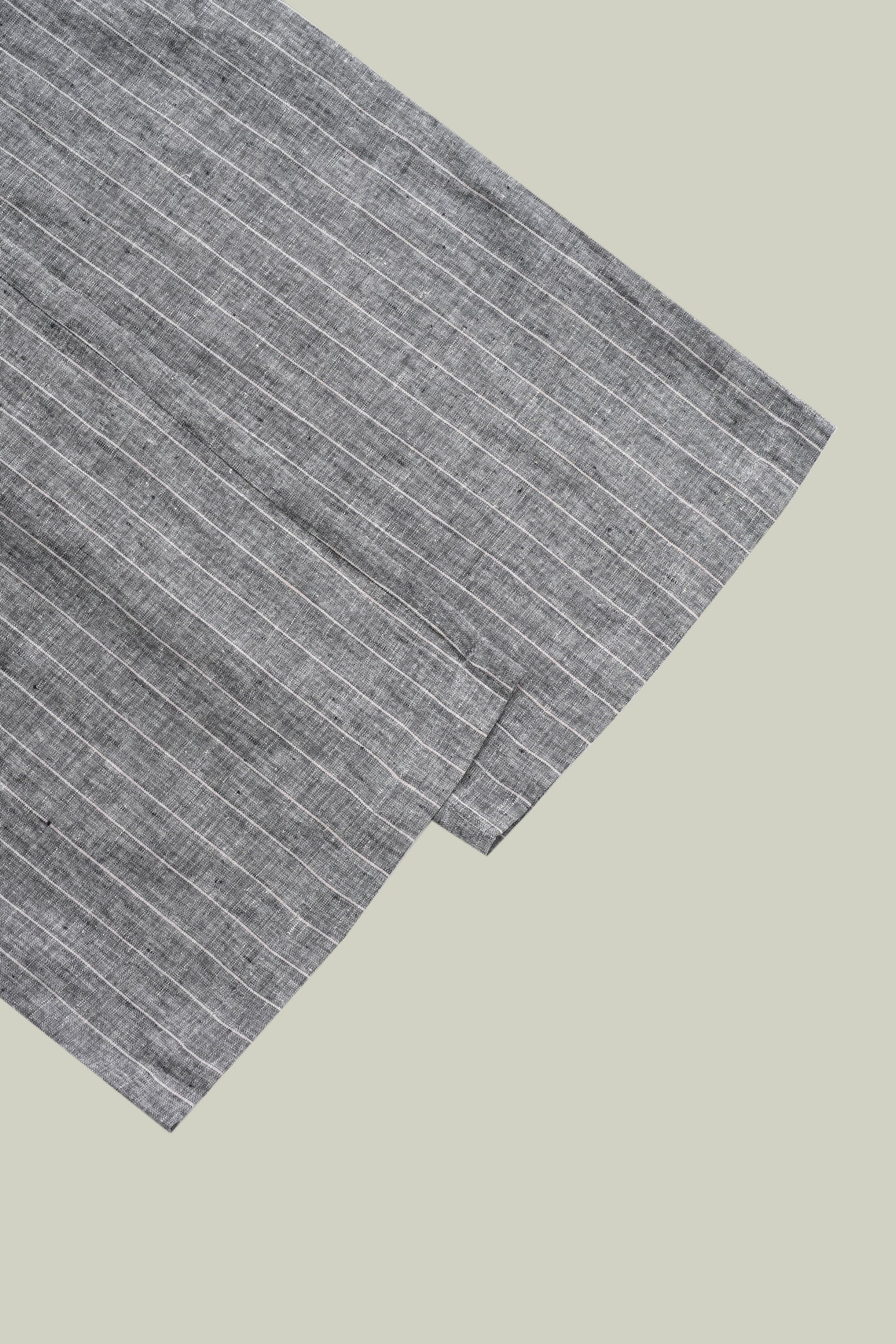 Pantalone in lino rigato
