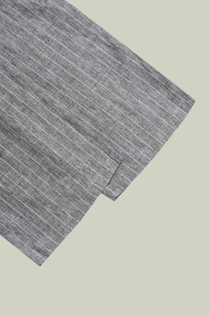 Pantalone in lino rigato