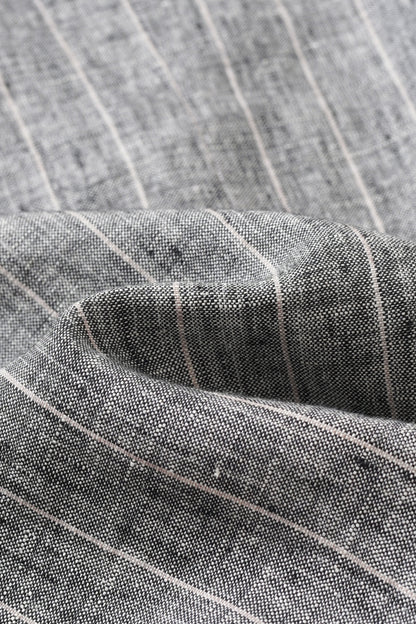 Pantalone in lino rigato