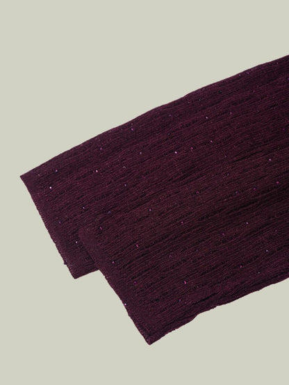  Starry texture wool Blend mock neck