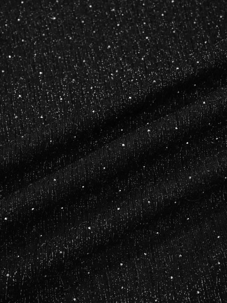  Starry texture wool Blend mock neck
