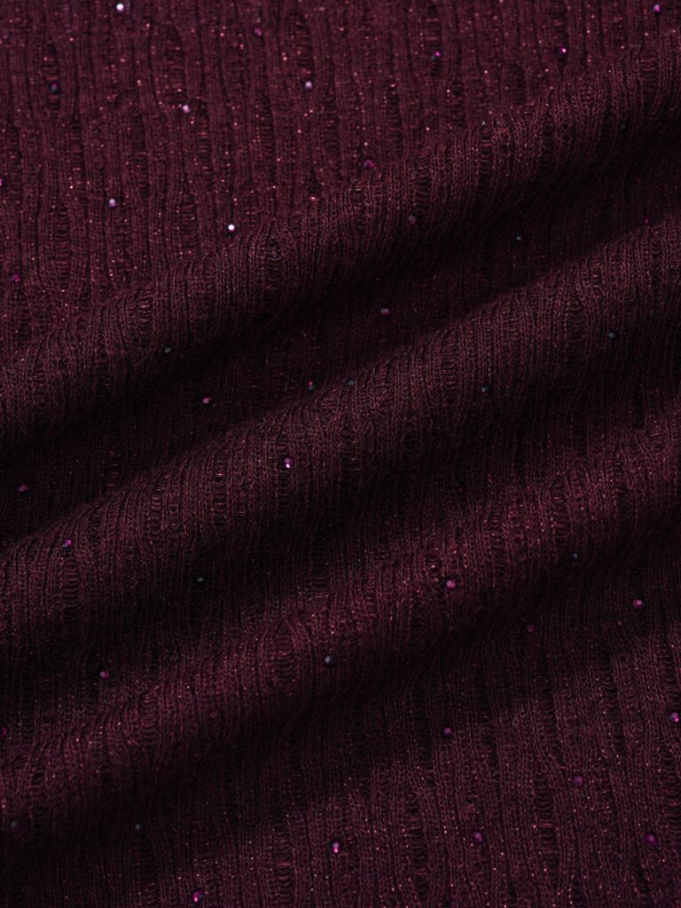  Starry texture wool Blend mock neck