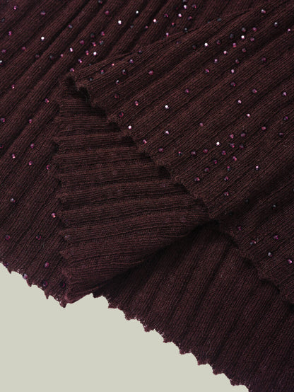 Maglia in lana con strass