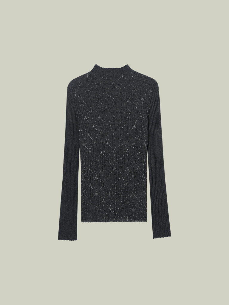 Maglia in lana con strass