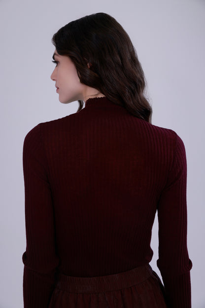 Maglia in lana con strass