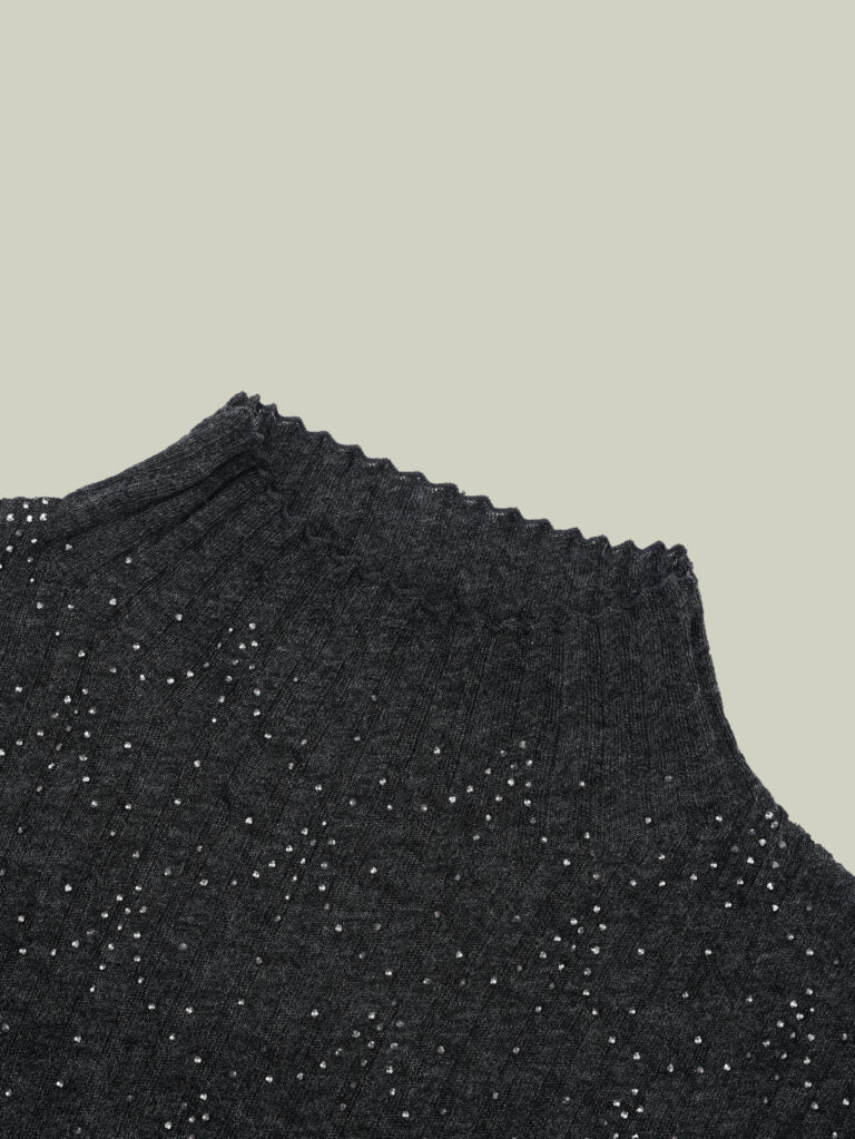 Maglia in lana con strass