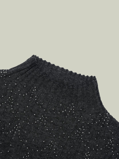 Maglia in lana con strass