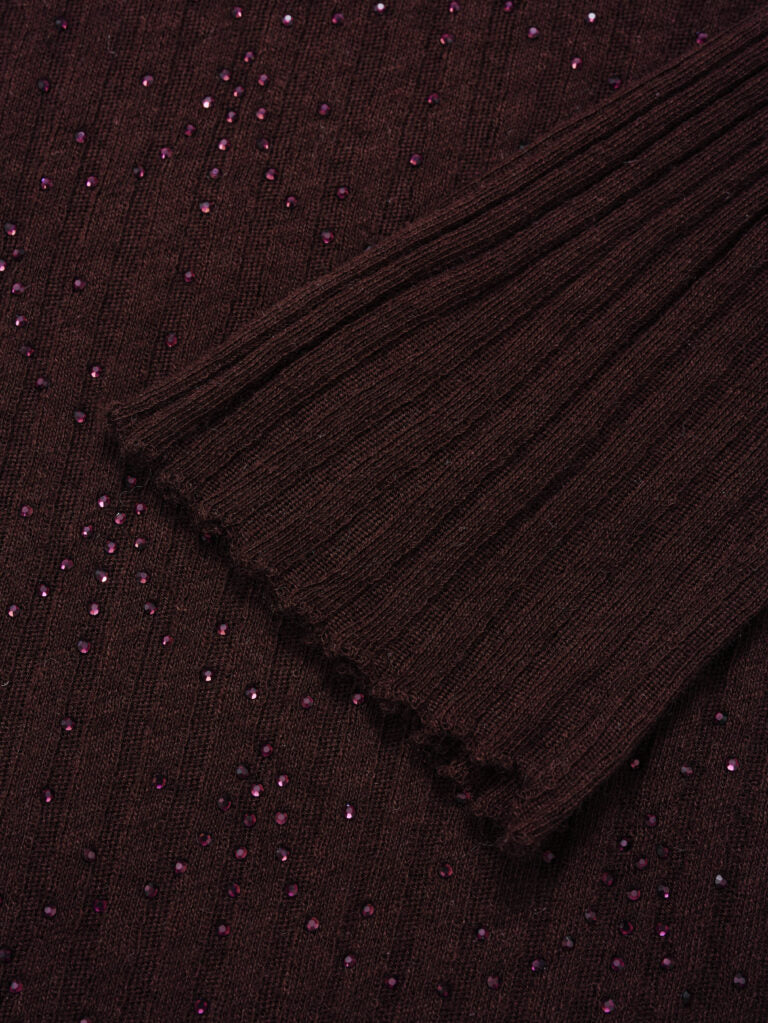 Maglia in lana con strass