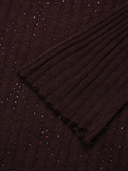 Maglia in lana con strass