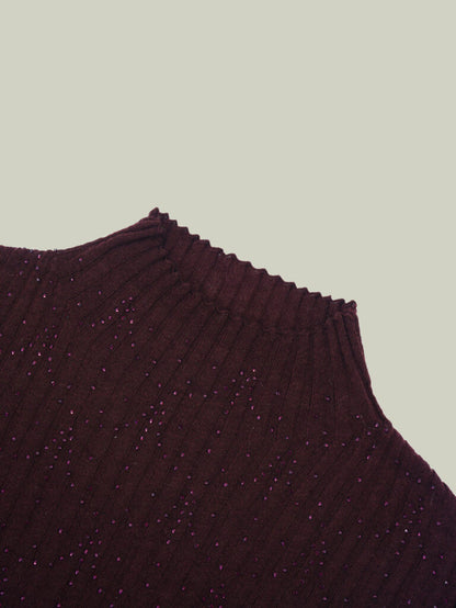 Maglia in lana con strass
