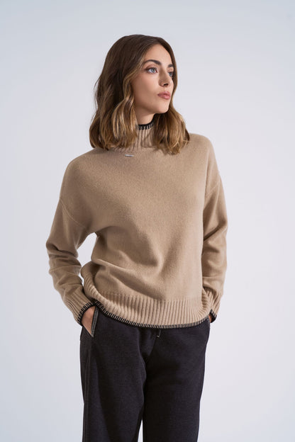 Wool and cashmere sweater