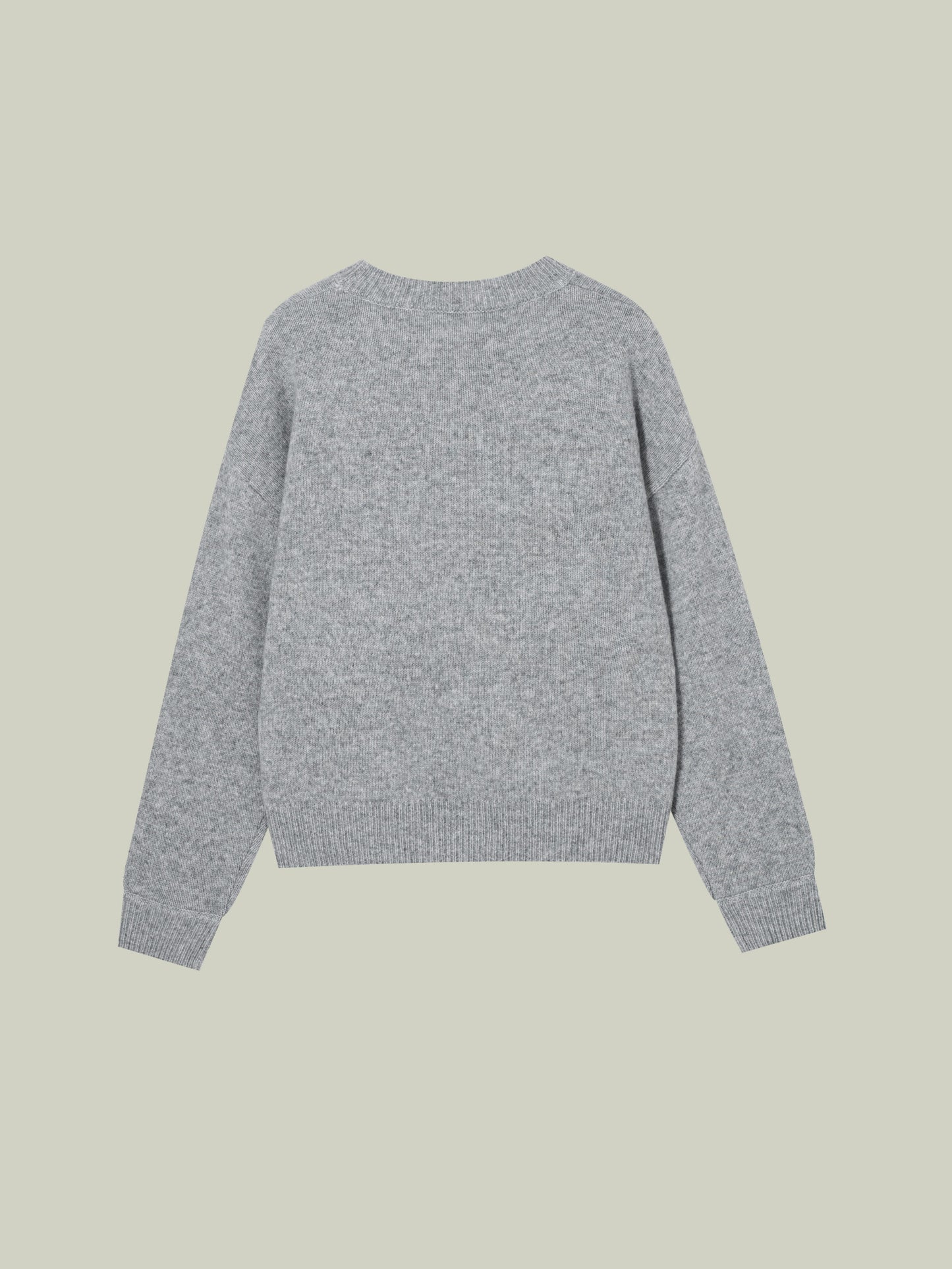  Yak wool embroidered logo sweater