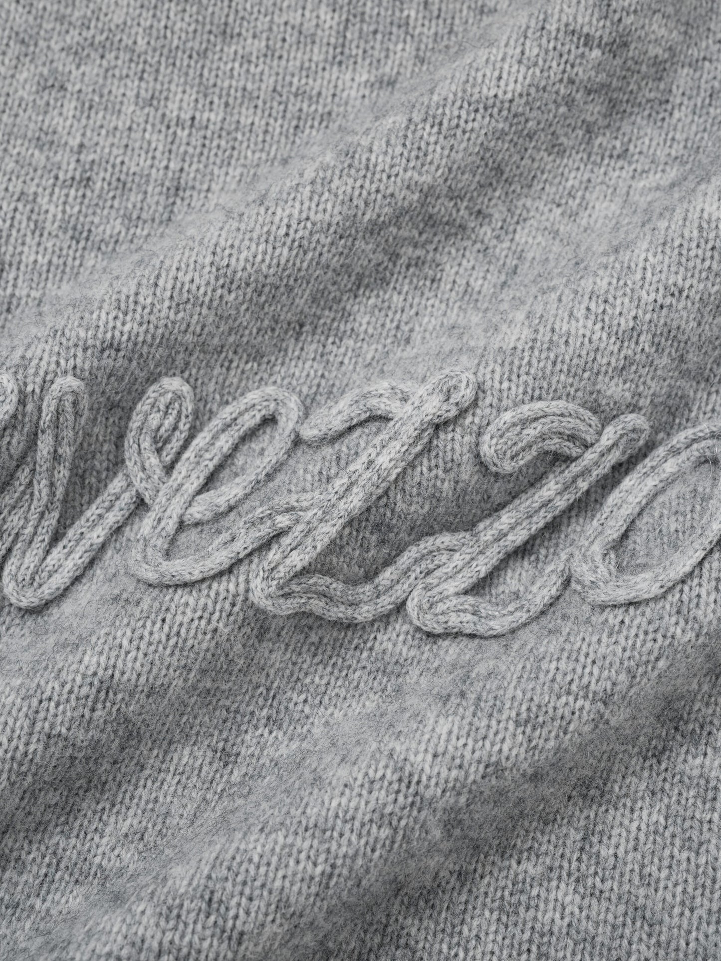  Yak wool embroidered logo sweater
