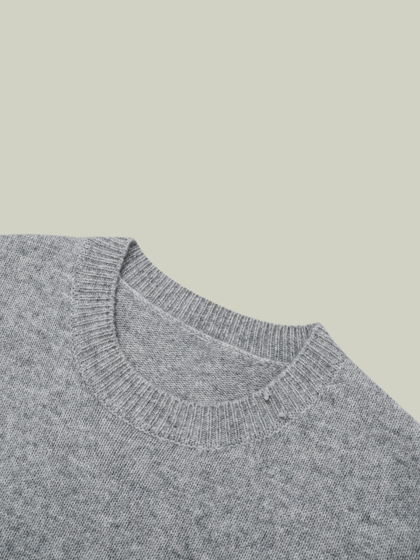  Yak wool embroidered logo sweater