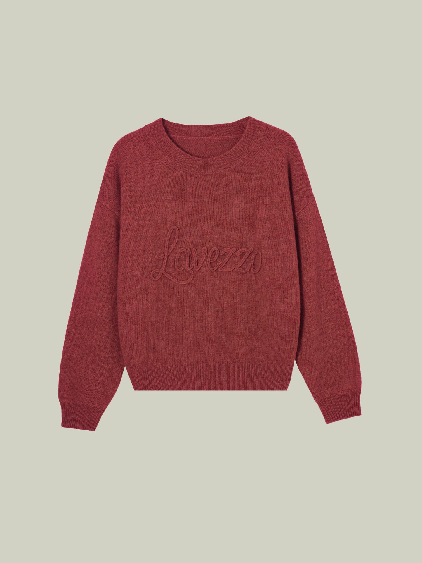  Yak wool embroidered logo sweater