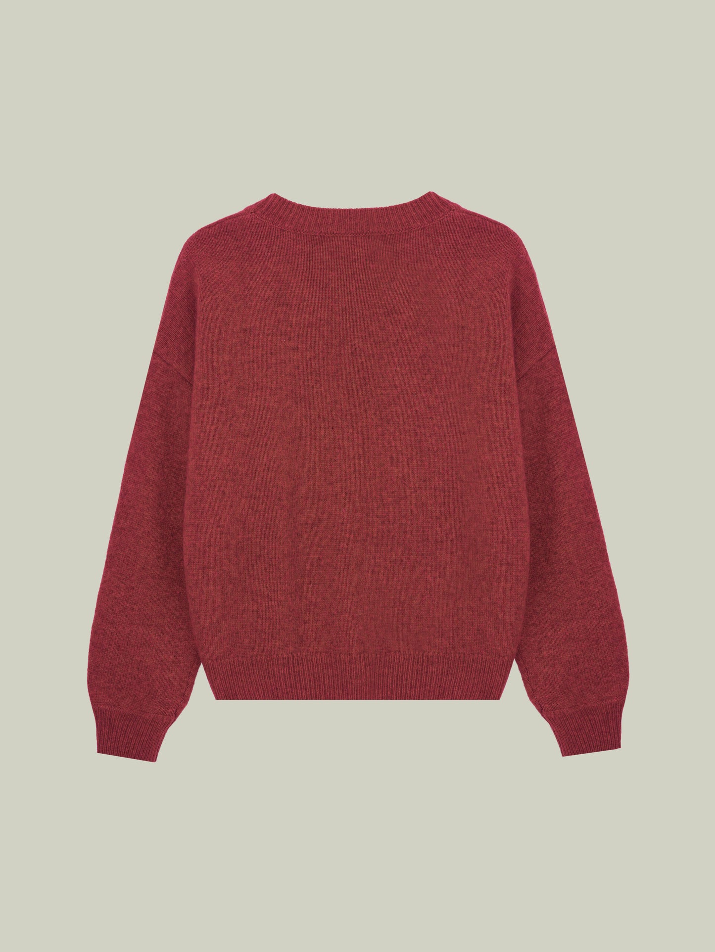  Yak wool embroidered logo sweater