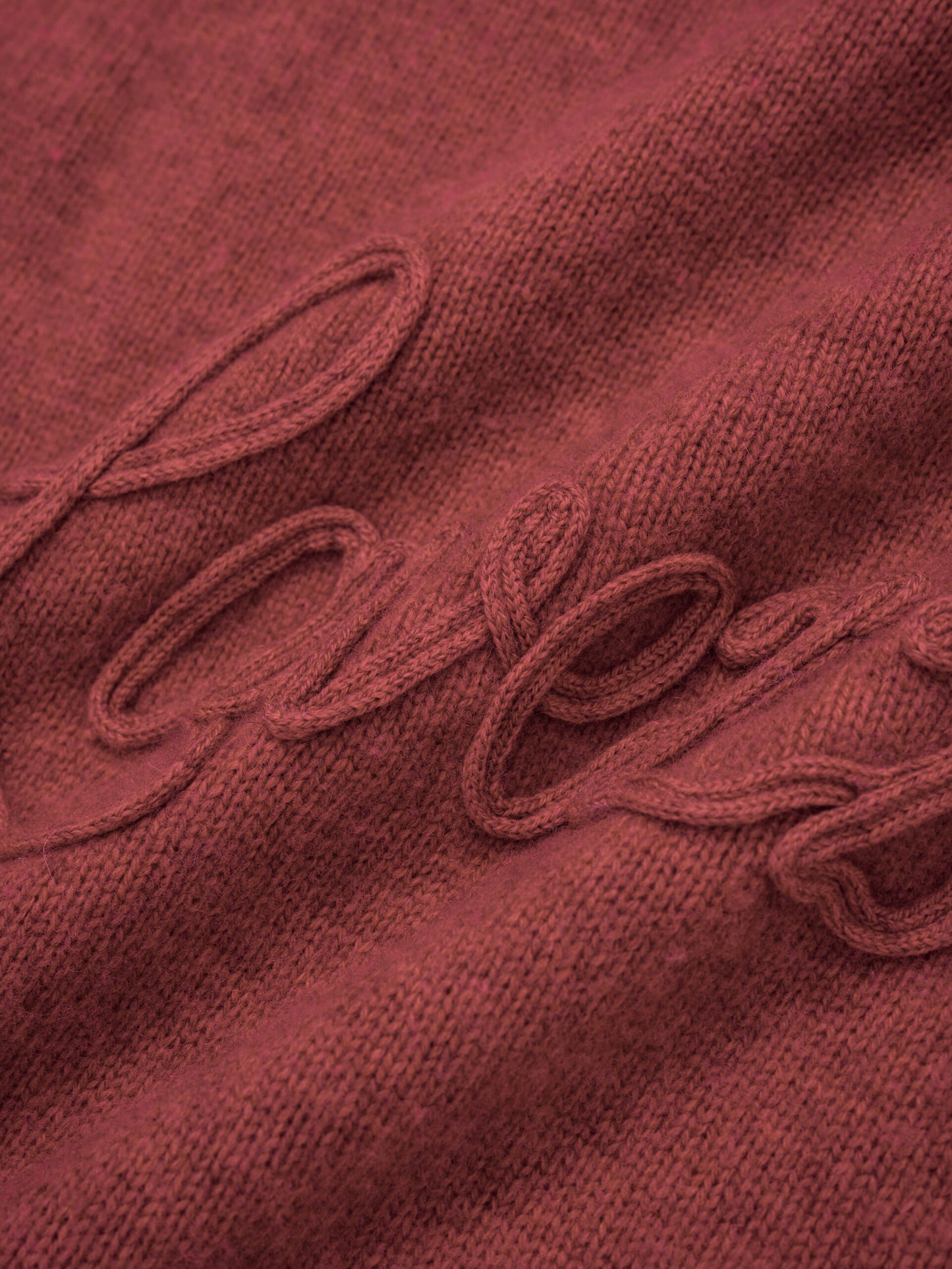  Yak wool embroidered logo sweater