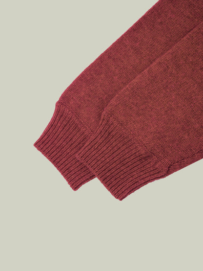  Yak wool embroidered logo sweater