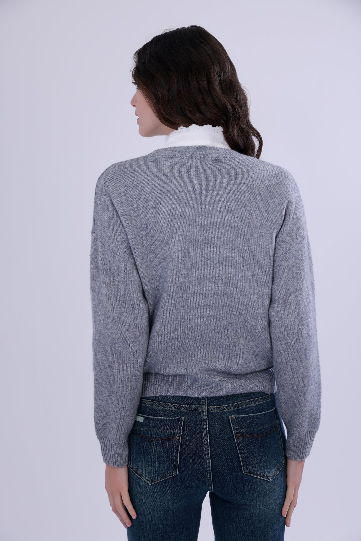  Yak wool embroidered logo sweater