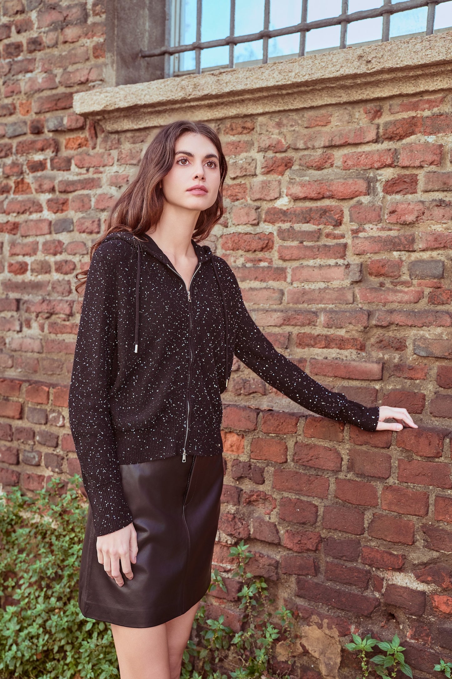 Maglione con zip