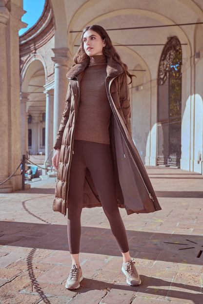 Long down jacket