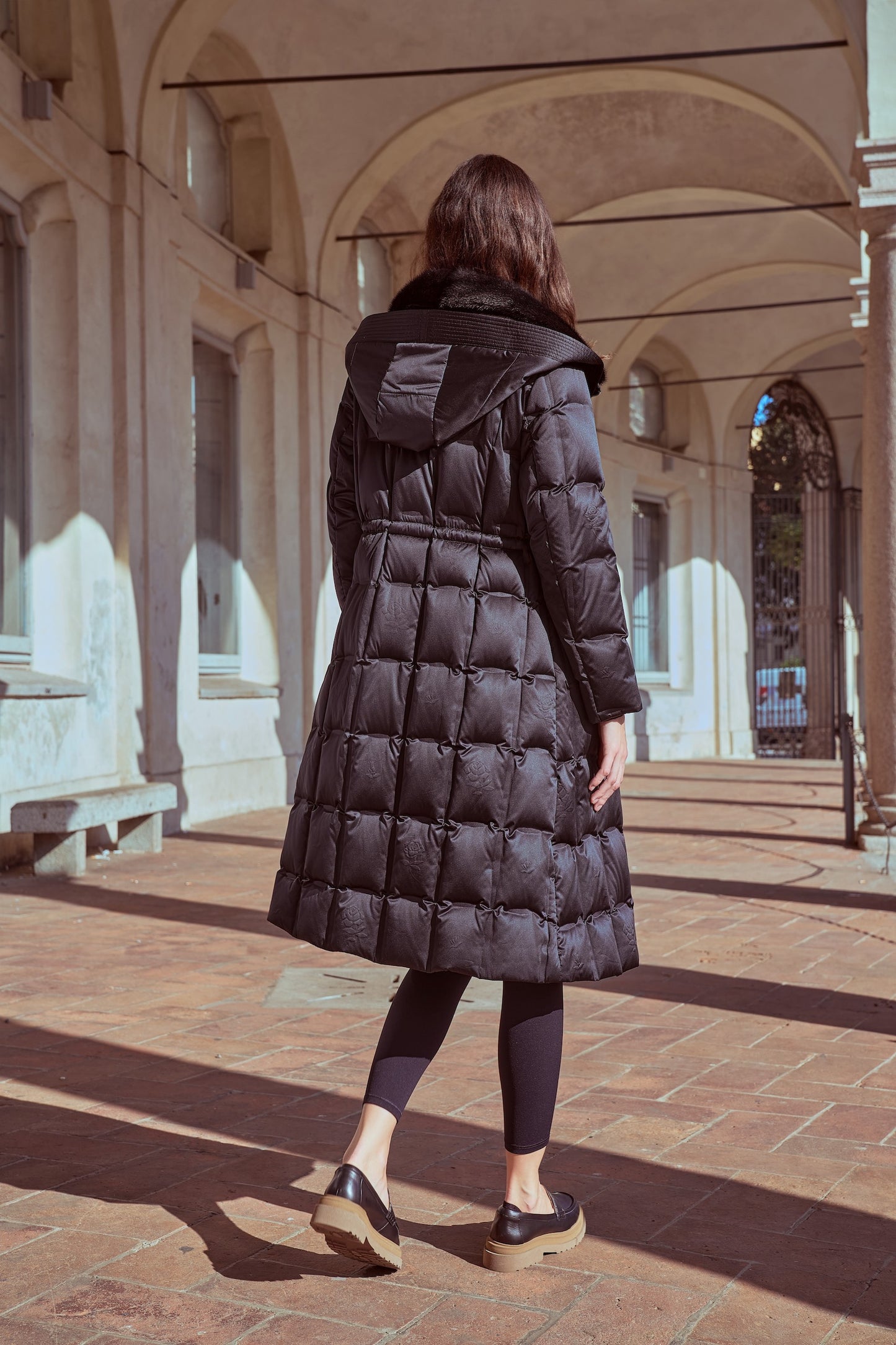 Long down jacket