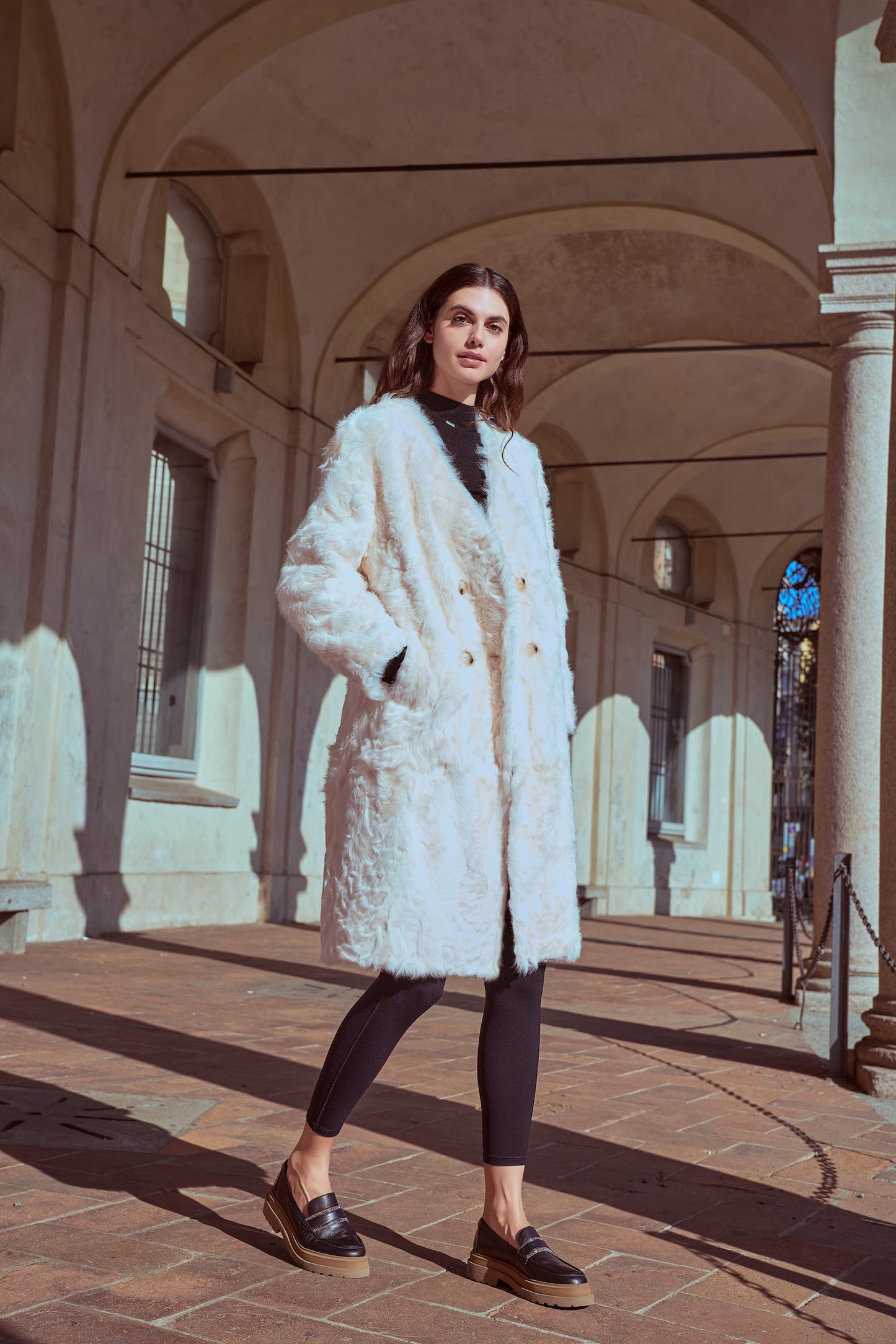 Cappotto in pelo lungo