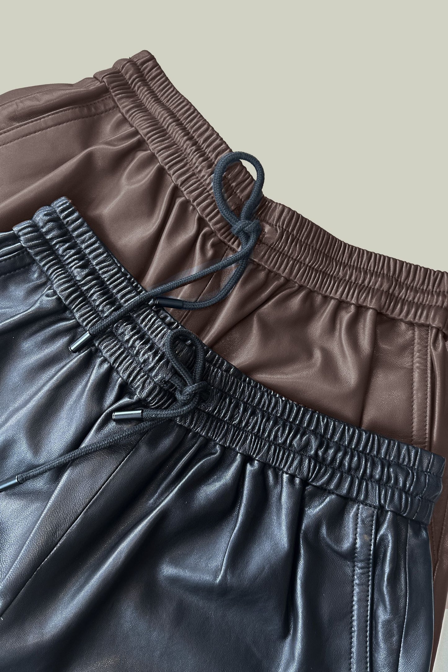 Sheep leather shorts