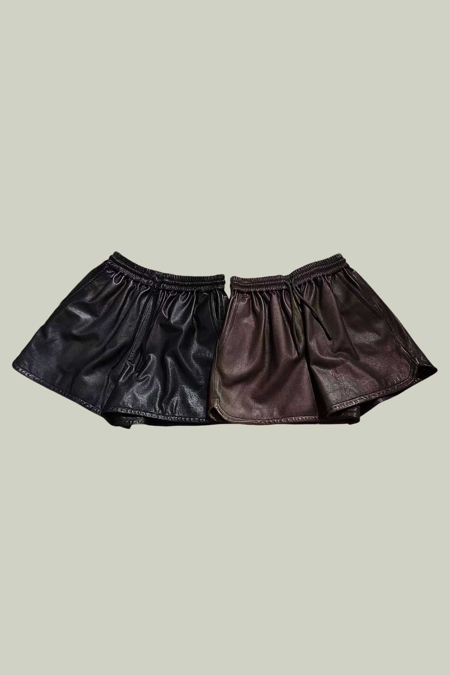 Sheep leather shorts