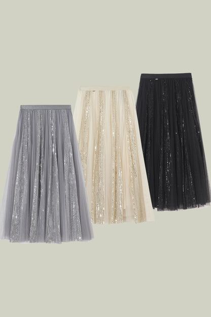 Tulle and sequin skirt