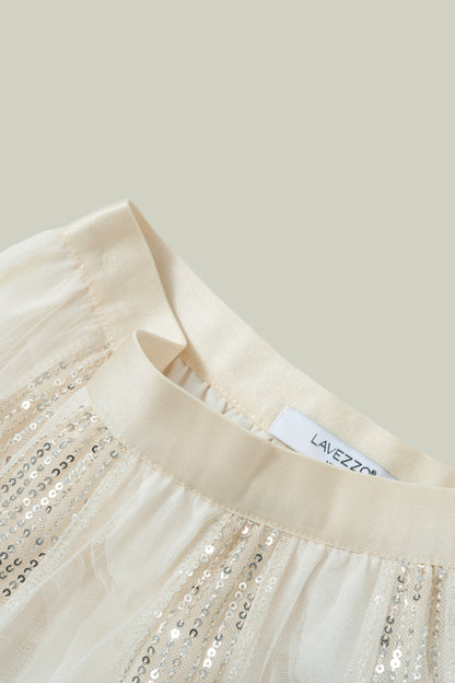 Tulle and sequin skirt