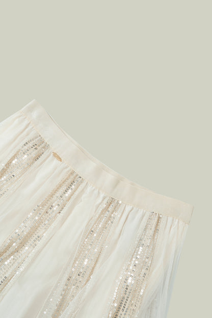 Tulle and sequin skirt