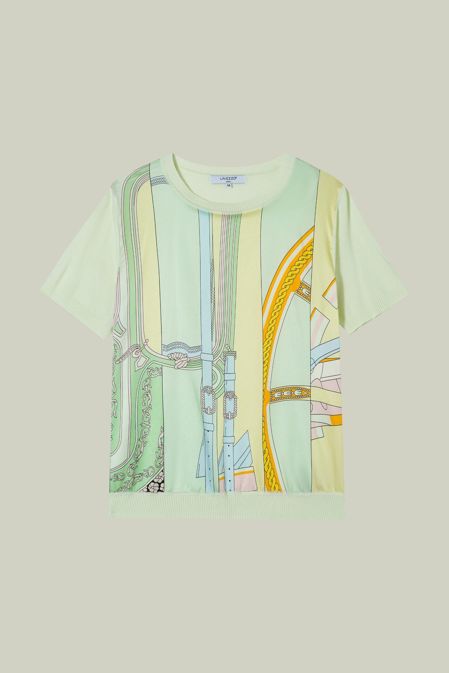 Maglia in seta stampata