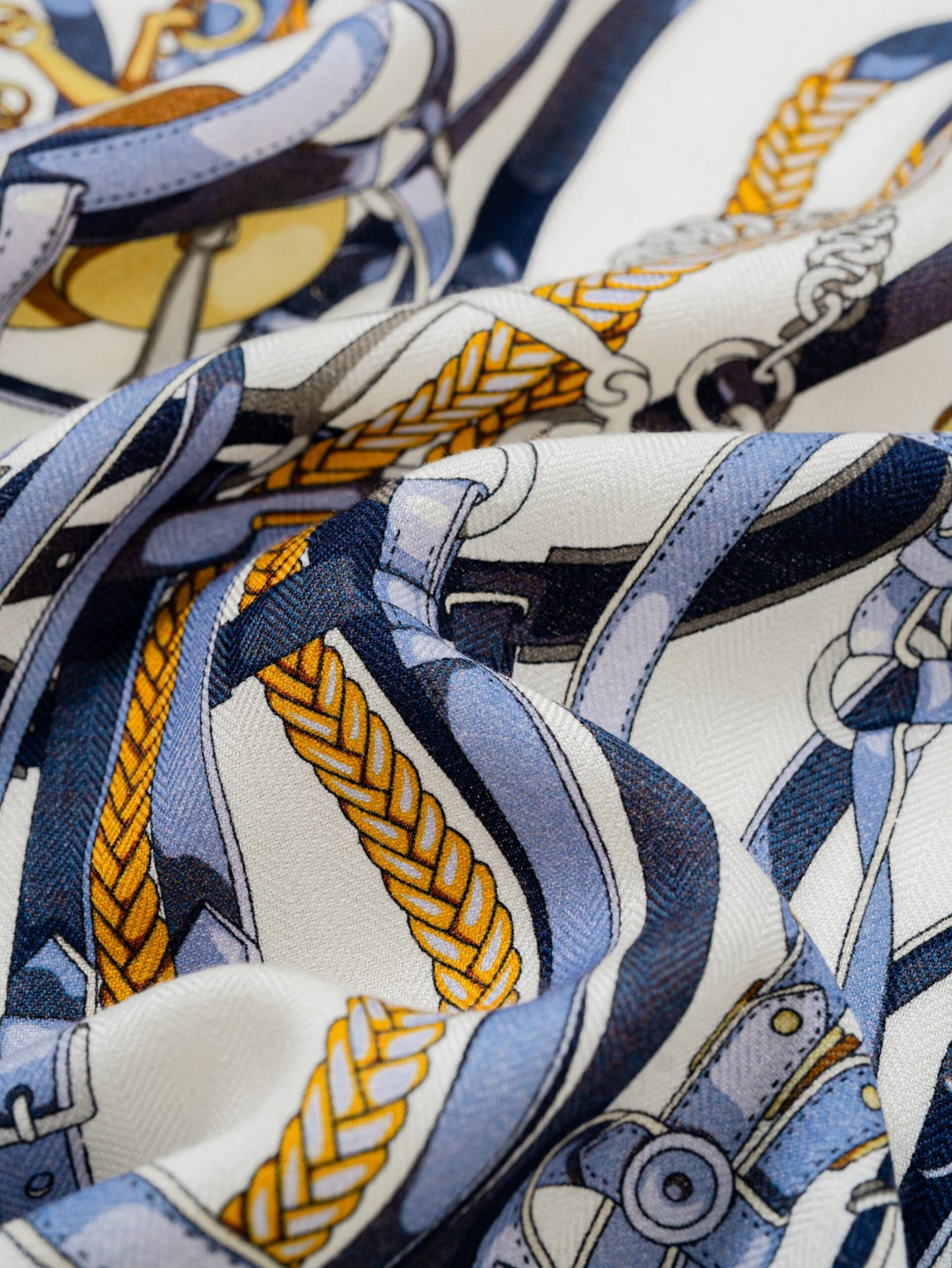 Double-sided harness print scarf  
