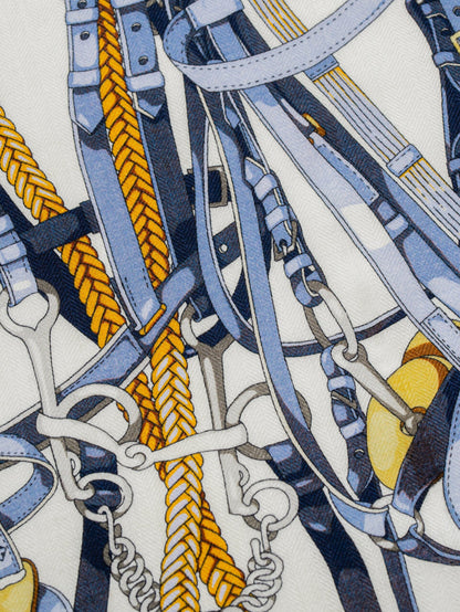 Double-sided harness print scarf  