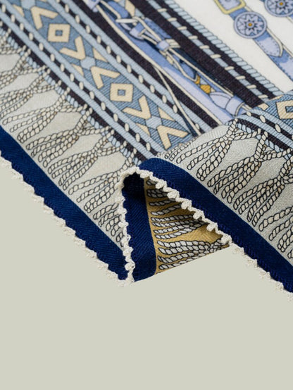 Double-sided harness print scarf  