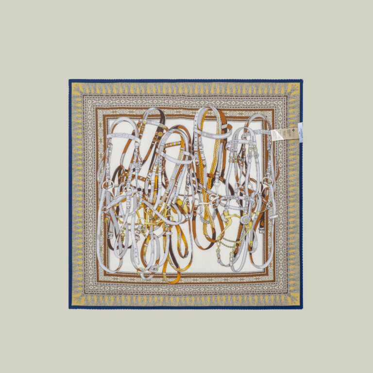 Double-sided harness print scarf  