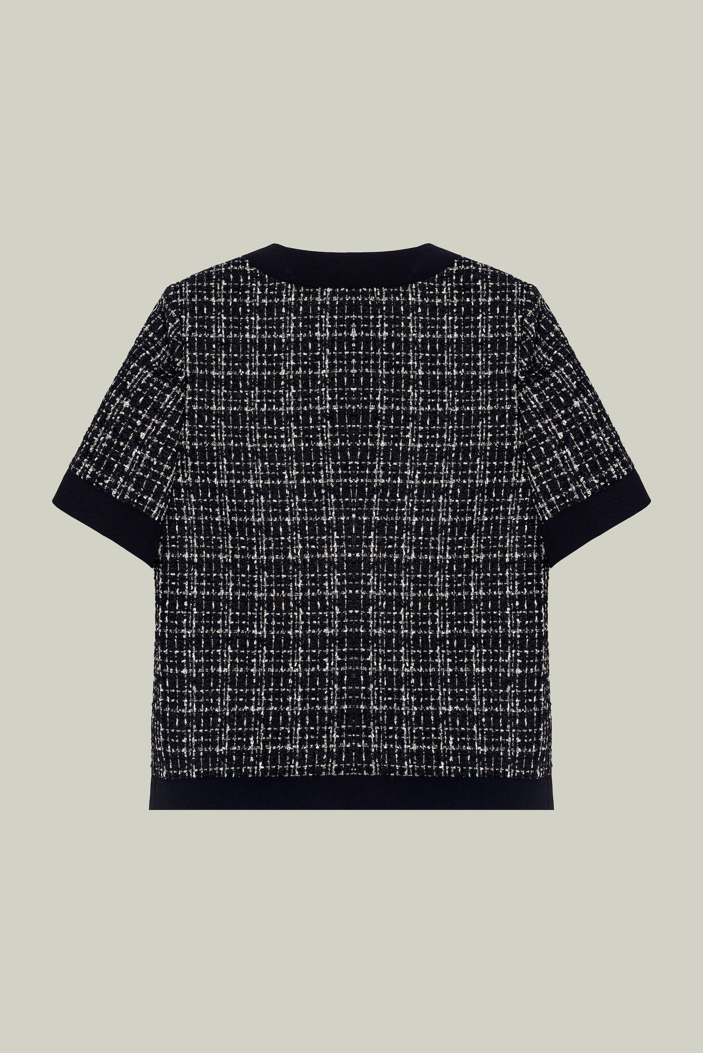 Short sleeve tweed