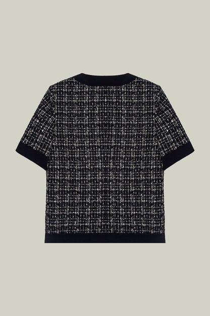 Short sleeve tweed