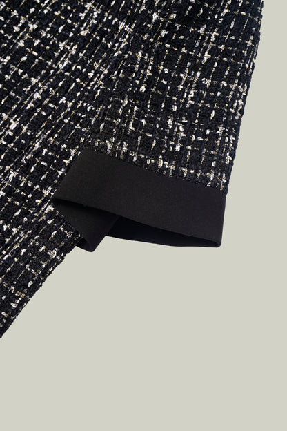 Short sleeve tweed